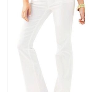 Lilly Pulitzer Women's Worth Flare White Jeans